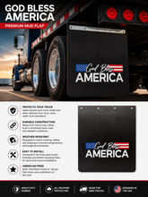 Load image into Gallery viewer, #2430GBA God Bless America Mudflap - 24" x 30" x 3/16" Poly - 1 Pair