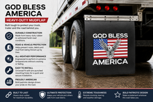 Load image into Gallery viewer, #2430GBE God Bless America Eagle Mudflap - 24" x 30" x 3/16" Poly - 1 Pair