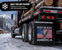 Load image into Gallery viewer, #2430GBE God Bless America Eagle Mudflap - 24" x 30" x 3/16" Poly - 1 Pair