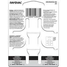Load image into Gallery viewer, #CR2032 Lithium Coin Cell Battery Rayovac 10 Pack