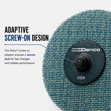 Load image into Gallery viewer, #7513TB Denco Recon Disc 3" Roloc Fine Blue 25 Pack