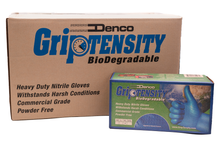 Load image into Gallery viewer, #16040 Denco Blue GripTensity Biodegradable Textured Nitrile Gloves - Powder & Latex Free - 6MIL