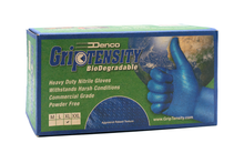 Load image into Gallery viewer, #16040 Denco Blue GripTensity Biodegradable Textured Nitrile Gloves - Powder & Latex Free - 6MIL