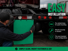 Load image into Gallery viewer, #2430G Green Colored Mudflap - 24x30" PAIR