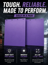 Load image into Gallery viewer, #2430P Purple Colored Mudflap - 24x30" PAIR