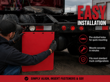 Load image into Gallery viewer, #2430R Red Colored Mudflap - 24x30" PAIR