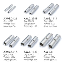 Load image into Gallery viewer, #10310 Non-Insulated 12-10 Butt Connector 100 Pack