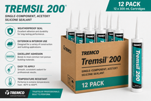 Load image into Gallery viewer, Tremsil 200 RV Silicone Sealant (TremPro 644 Replacement) - 300ml Tube – 12 to 25 Tubes