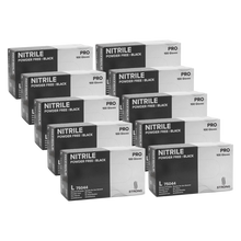 Load image into Gallery viewer, #75000 Strong Black Nitrile Black Glove 4-5ml Powder - 10 Boxes
