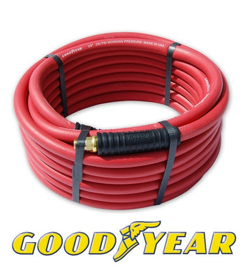 #88100 Good Year Red Rubber Air Hose 50' - DencoDistributing
