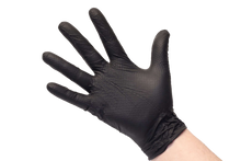 Load image into Gallery viewer, #12000 Denco Black GripTensity Commercial Grade Nitrile Gloves - DIAMOND - 7MIL