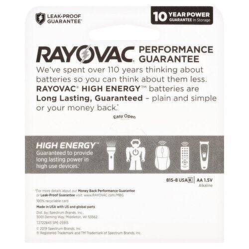 #AA Rayovac AA Batteries 24 Pack