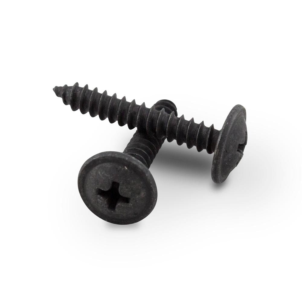 #AV12215 Phillips Round Washer Head Tapping Screw-Black  #8-18 x 3-4" 100 Pack