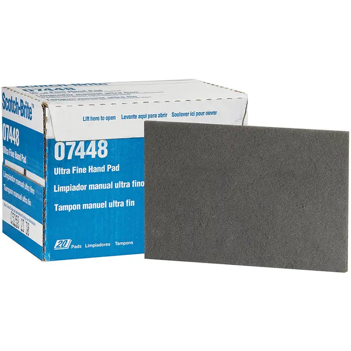 #07448 3M Scotch Brite Hand Pad Ultra Fine 20 Pack