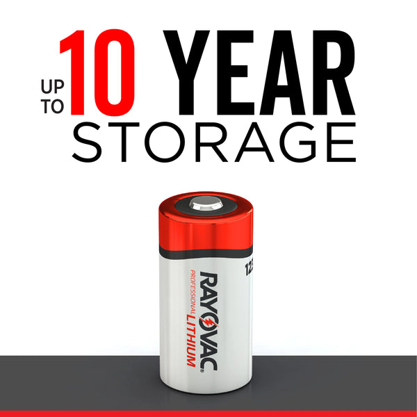 #RL123A Lithium Battery Rayovac 8 Pack