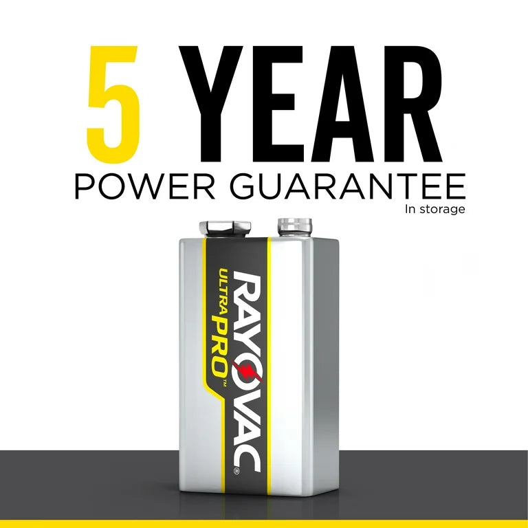 #9V Rayovac 9V Batteries 6 Pack
