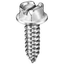 #11369B License Plate Screw #14x3-4 Hex Head 100 Pack