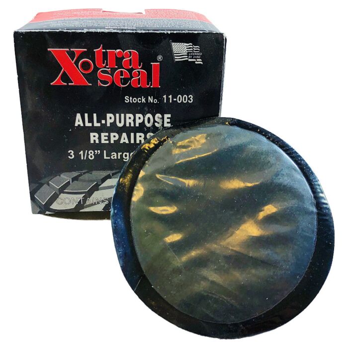 #11-003 3 1-4in (82mm) Large Round Feather Edge Tube Patch 20 Pack