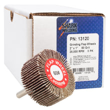 Load image into Gallery viewer, #13120 Flap Wheel 2" x 1" x 1-4" 60 GR 5 Pack
