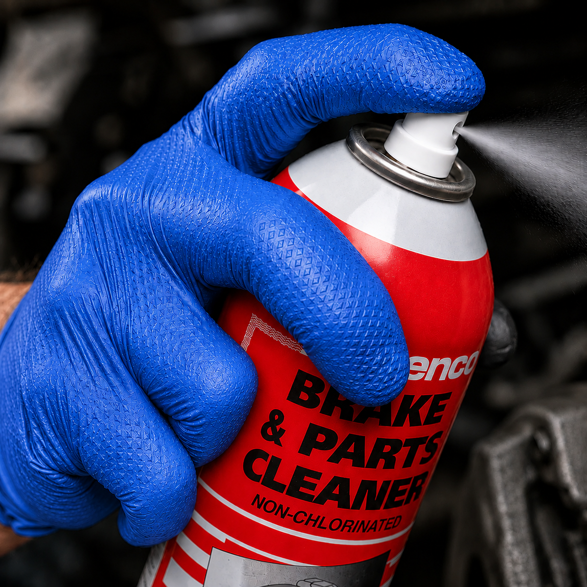 #16040 Denco Blue GripTensity Biodegradable Textured Nitrile Gloves - Powder & Latex Free - 6MIL