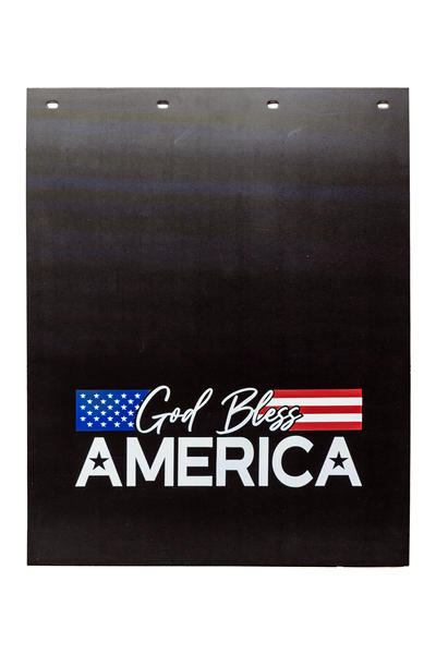 #2430GBA God Bless America Mudflap - 24" x 30" x 3/16" Poly - 1 Pair