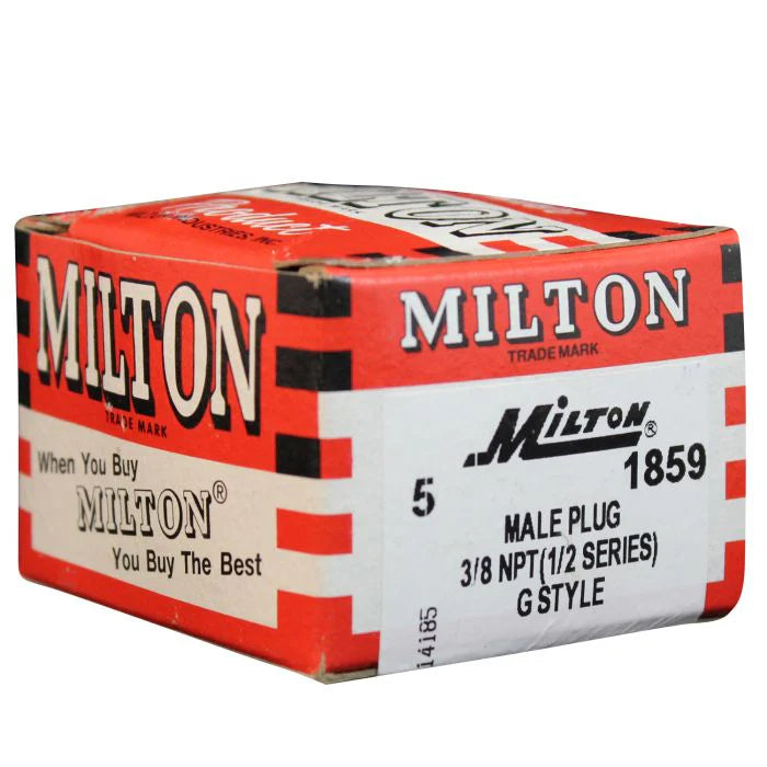 #1859 3-8" MNPT G Style Plug 10 Pack