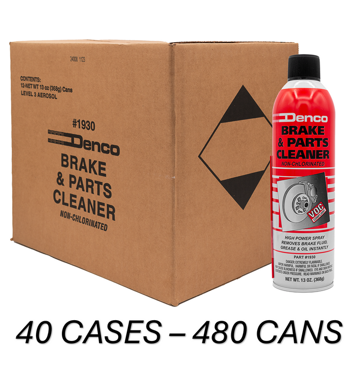 #1930 Denco Brake Cleaner Non-Chlorinated - 13 OZ Cans - 480 Pack - 40 Cases