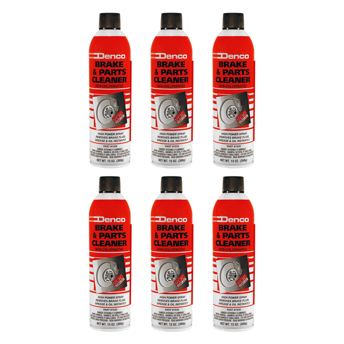 #1930 Denco Brake Cleaner Non-Chlorinated - 13 OZ Cans - 6 Cans