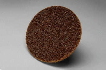 #07450 3M Scotch-Brite Hook and Loop Non Woven Aluminum Oxide Brown 4" 10 Pack