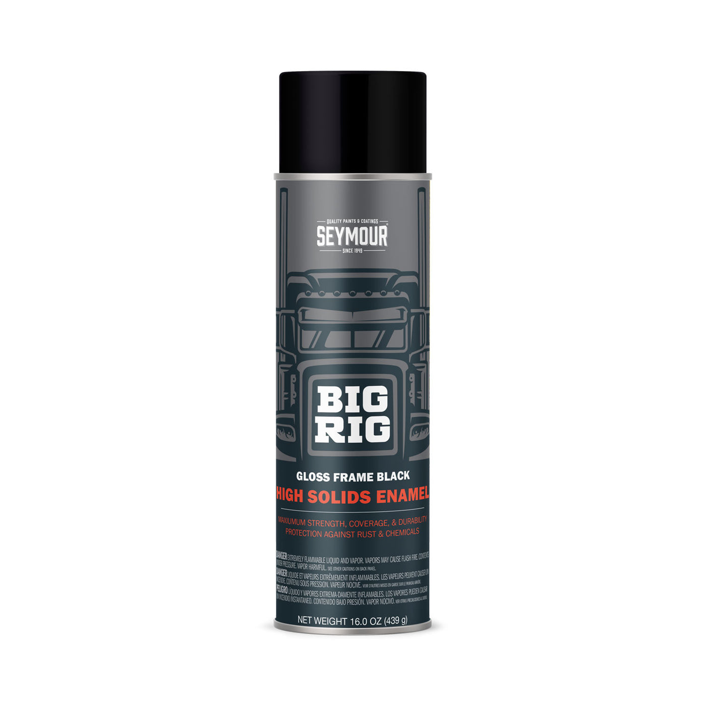 #20-1615 Seymour Big Rig Enamel Gloss Black Enamel 17oz