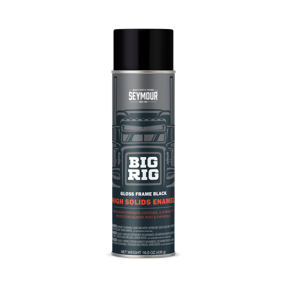 #20-1615 Seymour Big Rig Enamel Gloss Black Enamel 17oz