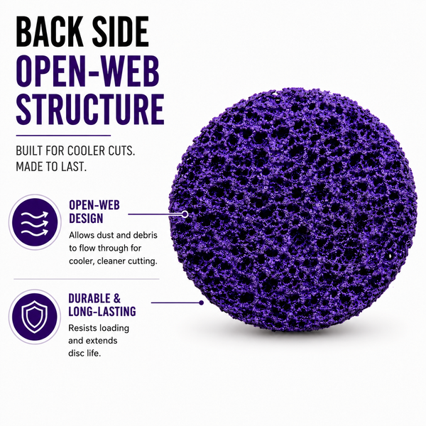 #21540D Disk Clean/Strip 3" Purple 5/Bag