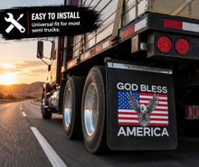 Load image into Gallery viewer, #2430GBE God Bless America Eagle Mudflap - 24" x 30" x 3/16" Poly - 1 Pair
