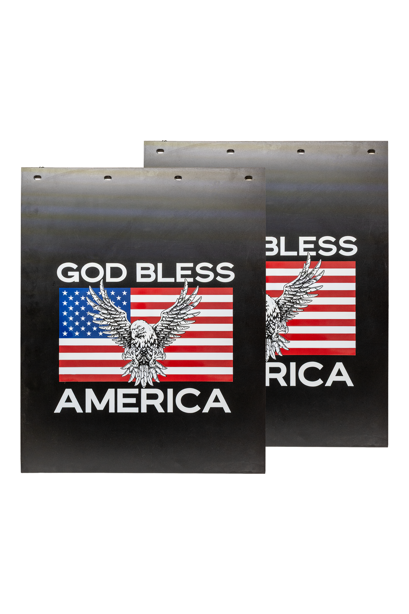 #2430GBE God Bless America Eagle Mudflap - 24" x 30" x 3/16" Poly - 1 Pair