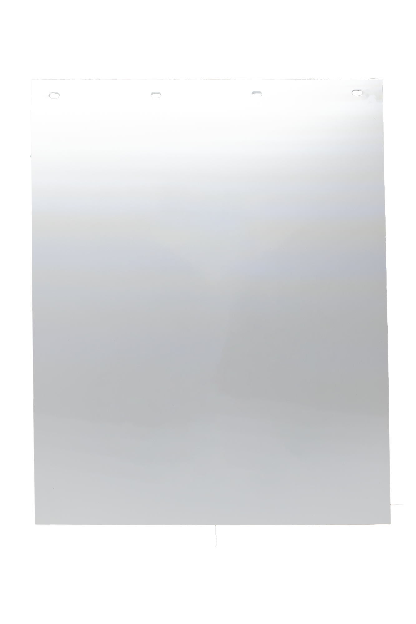 #2430W White Mudflap - 24" x 30" x 3/16" Poly - 1 Pair