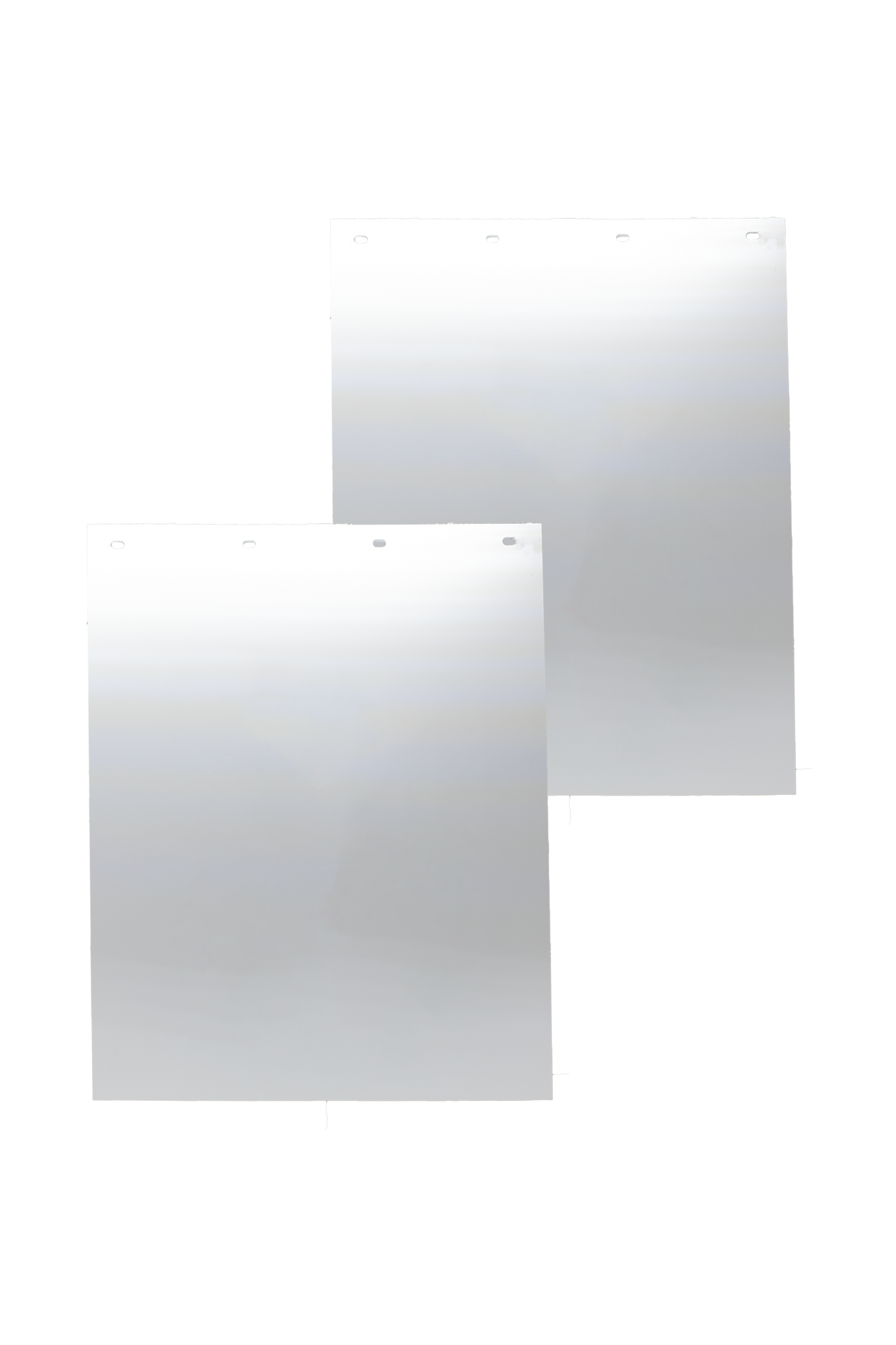 #2430W White Mudflap - 24" x 30" x 3/16" Poly - 1 Pair