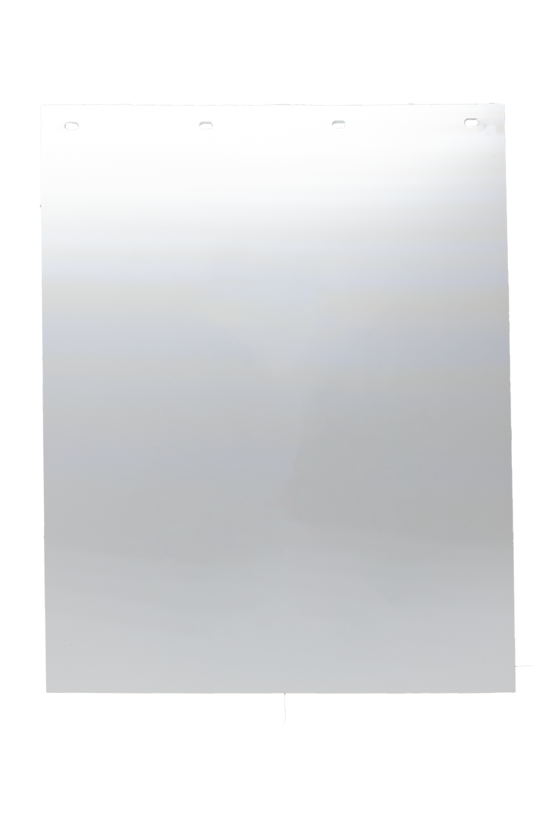#2430W White Mudflap - 24" x 30" x 3/16" Poly - 1 Pair
