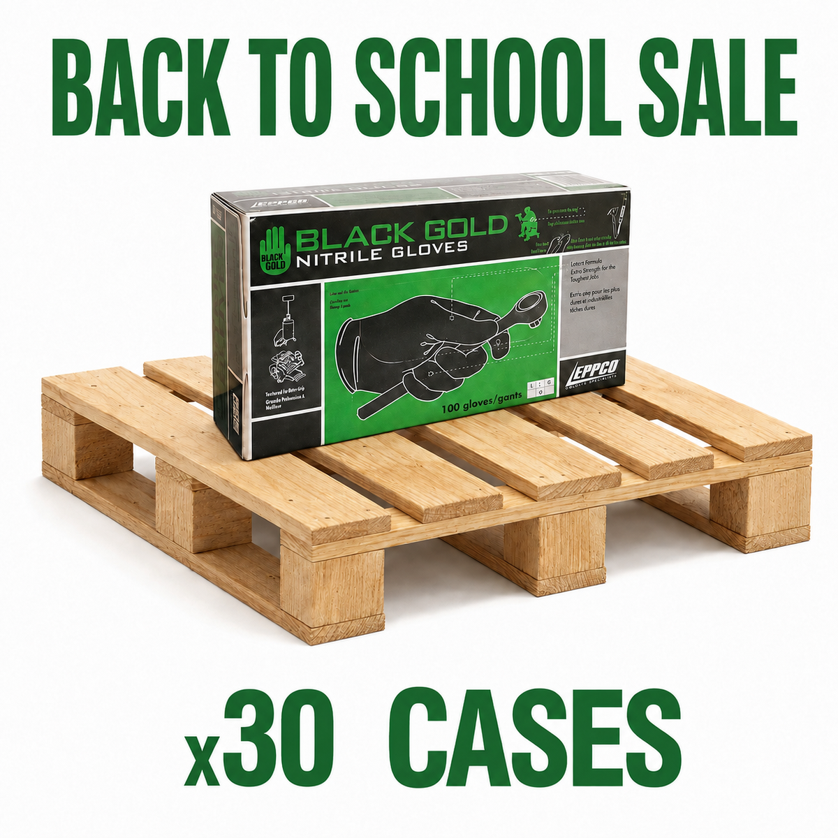 Eppco - Black Gold - 5 Mil - Black Gloves - 30 Case Pallet