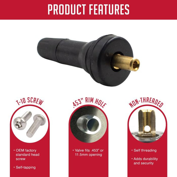 #17-20008 Valve Stems TPMS Snap-In GM 50/pack