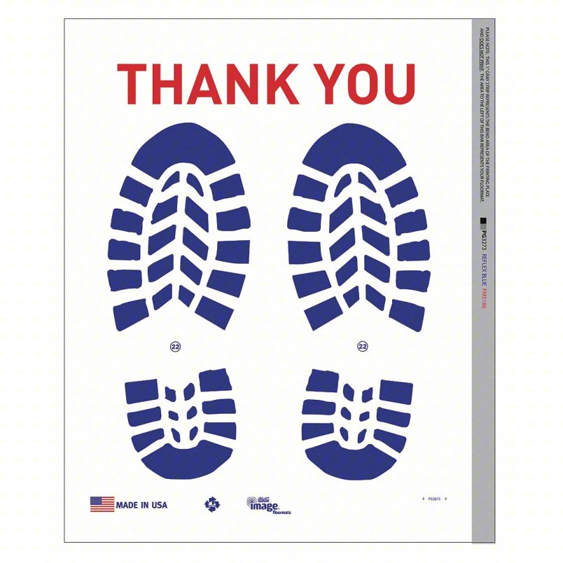 #FM500 Mat Floor "Footprint" Larex Paper 500/Case