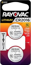 Load image into Gallery viewer, #CR2016 Lithium Coin Cell Battery Rayovac 10 Pack
