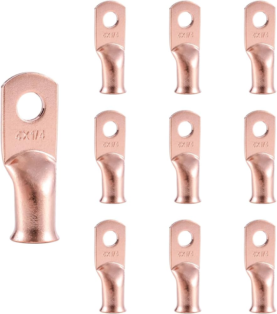 #4 Copper Lugs Assorted Sizes 10 Pack