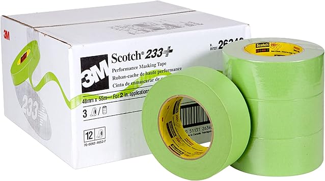 #26340 3M Masking Tape 2" x 60yds Green 3 Pack Sleeve