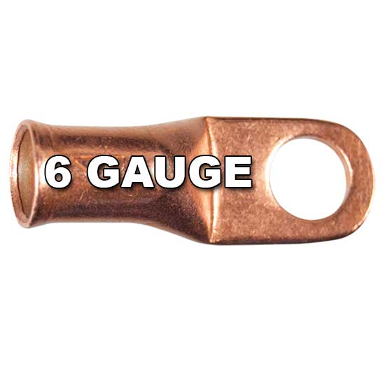 #6 Copper Lugs Assorted Sizes 10 Pack