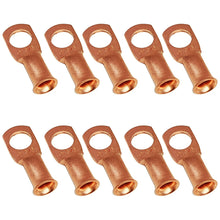 Load image into Gallery viewer, #6 Copper Lugs Assorted Sizes 10 Pack
