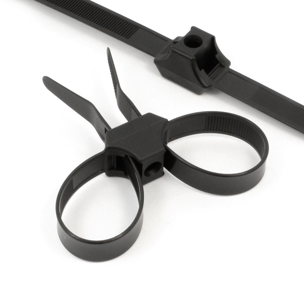 #DL13 Dual Loop Cable Tie 13" Black 50/Bag