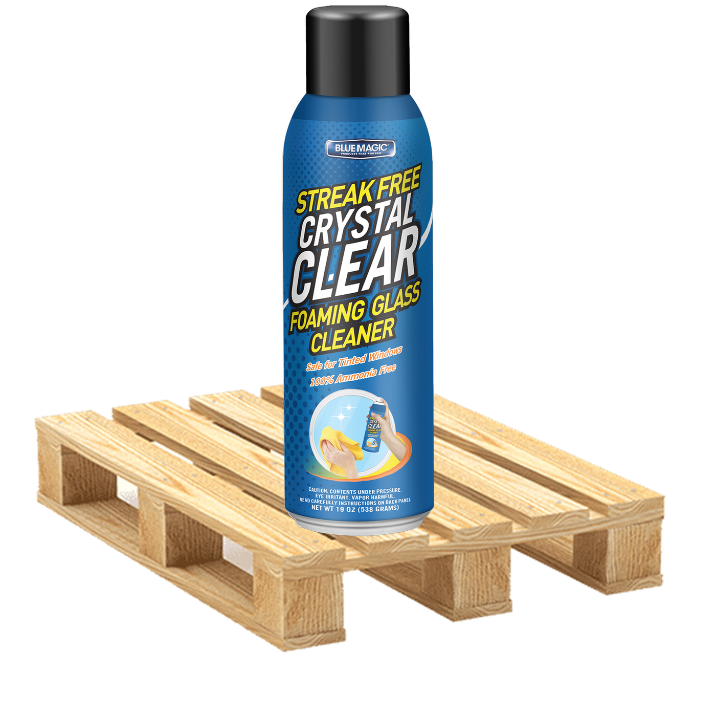 #910-06R-PAL Blue Magic Glass Cleaner - 19oz - Full Pallet - 600 Bottles