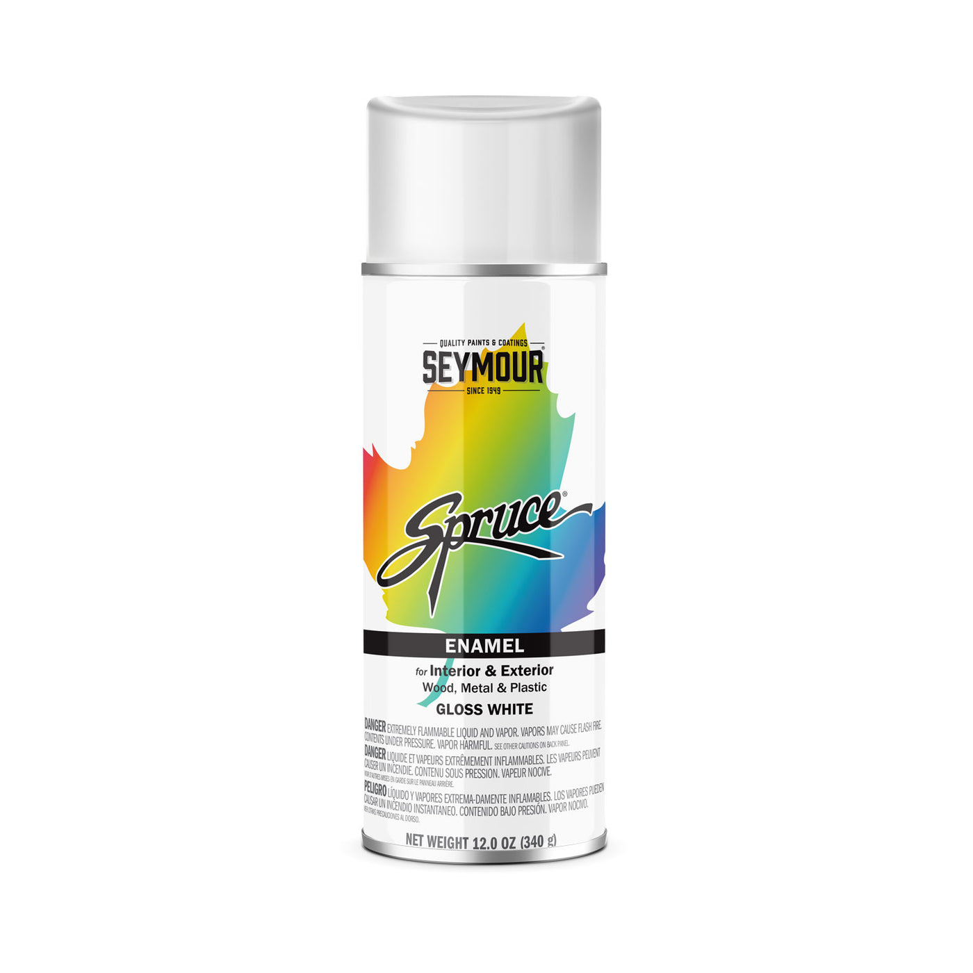 #98-2 Seymour Spruce General Purpose Gloss White Enamel 12OZ 12/Case