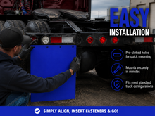 Load image into Gallery viewer, #2430B Blue Colored Mudflap -  24x30" PAIR
