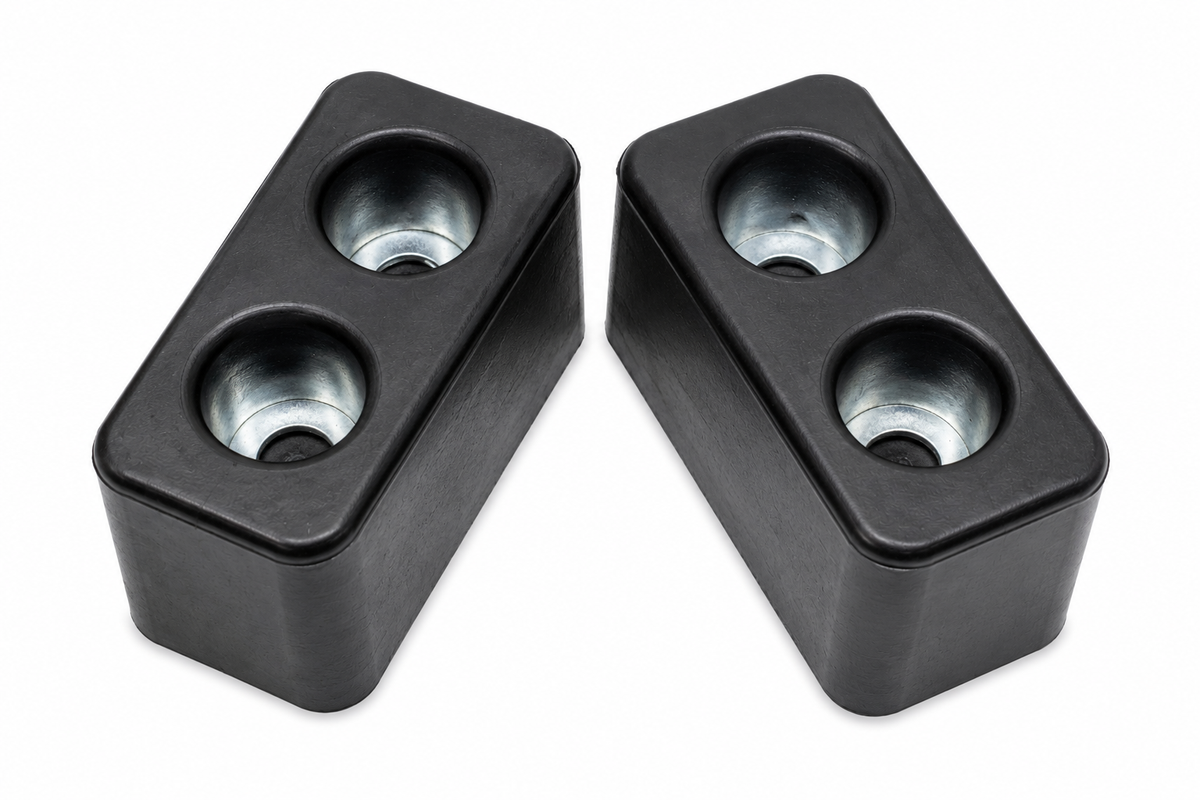 Denco Heavy Duty Rubber Trailer Bumpers, Semi-Truck, Pair, 5.5" x 2.5" x 3"